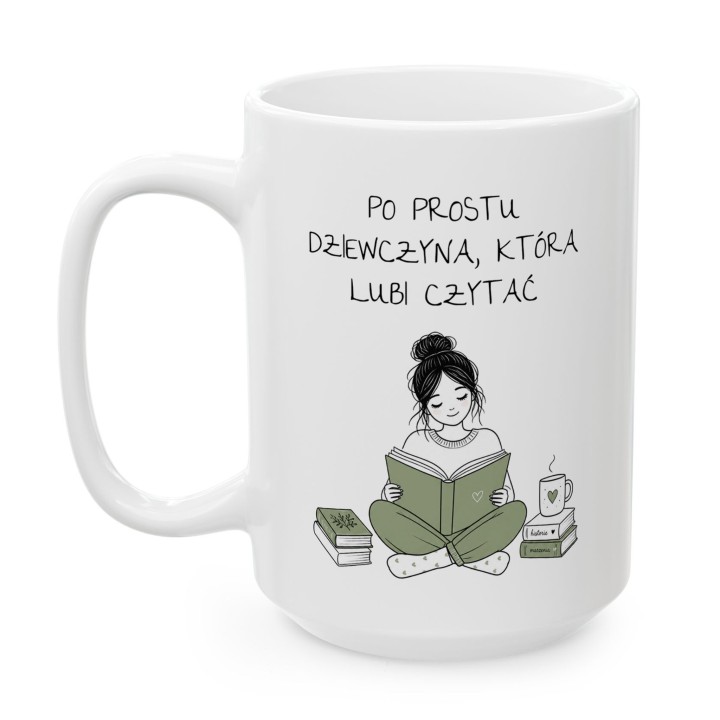 Personalizowany kubek dla czytelniczki – Prezent dla mola książkowego z własnym tekstem