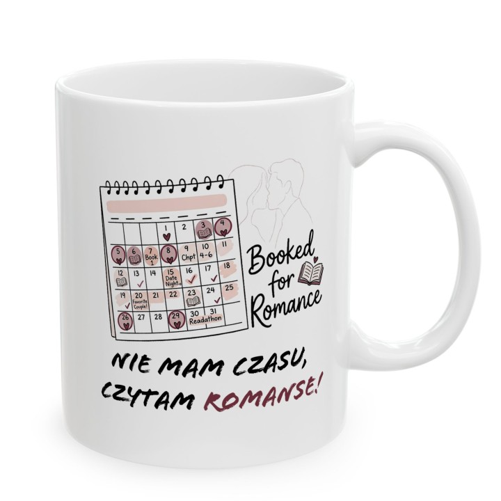 Kubek fanki romansów - Nie mam czasu czytam romanse - Prezent dla czytelniczki