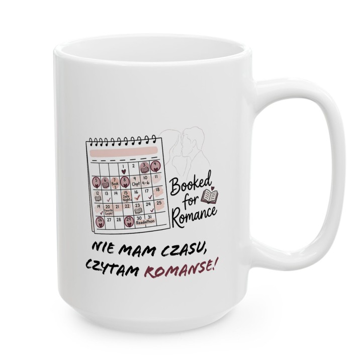 Kubek fanki romansów - Nie mam czasu czytam romanse - Prezent dla czytelniczki