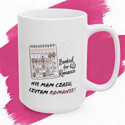 Kubek Booked for Romance – Nie mam czasu, czytam romanse!