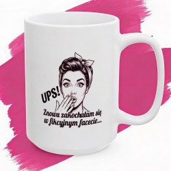 Kubek ceramiczny Znowu Fikcyjny Facet – Wyznanie Książkary