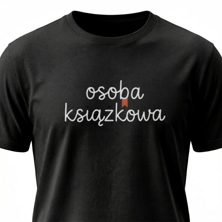 Koszulka z nadrukiem „Osoba książkowa” dla czytelnika | Wręcz Wspaniale
