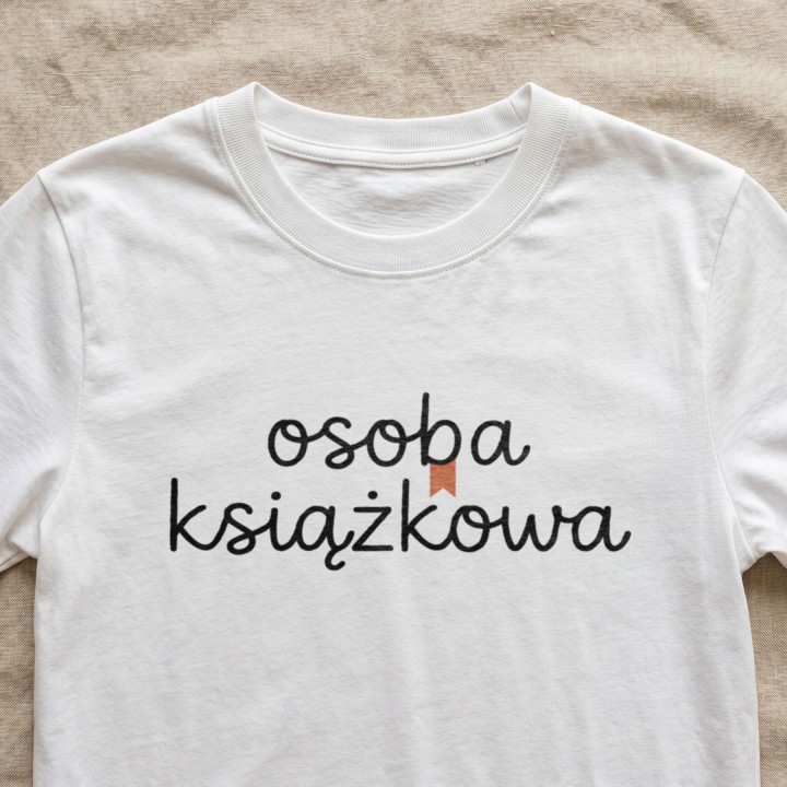 Koszulka z nadrukiem „Osoba książkowa” dla czytelnika | Wręcz Wspaniale