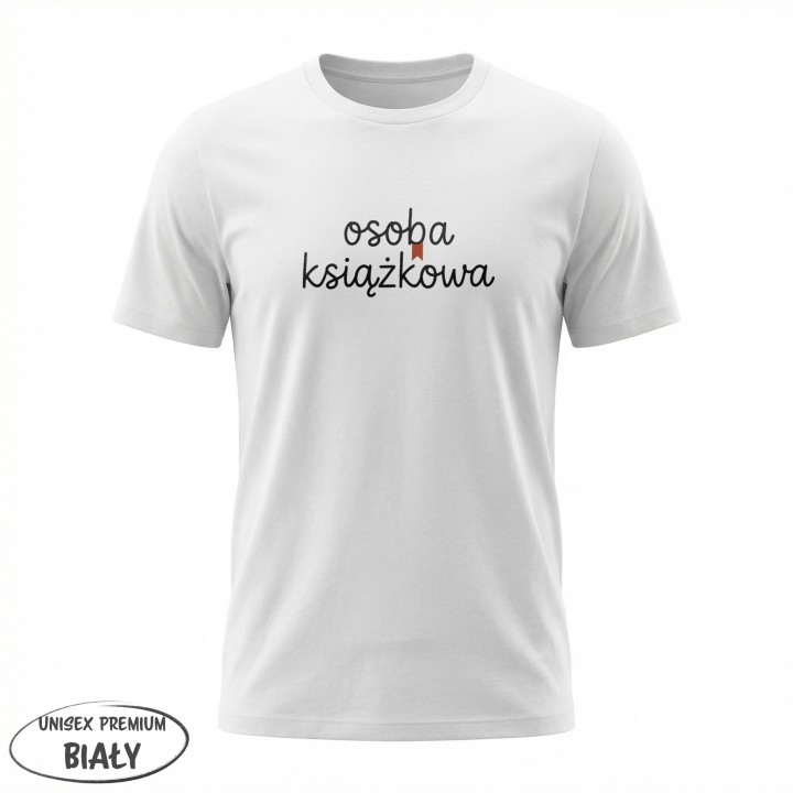 Koszulka z nadrukiem „Osoba książkowa” dla czytelnika | Wręcz Wspaniale