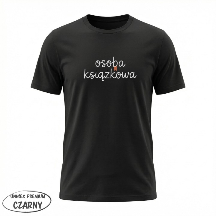 Koszulka z nadrukiem „Osoba książkowa” dla czytelnika | Wręcz Wspaniale