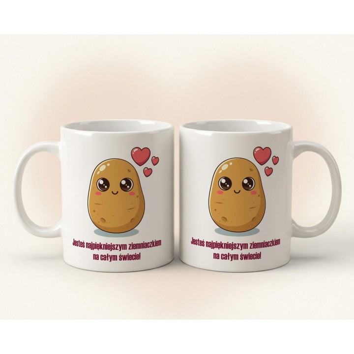 Kubek z nadrukiem „Najpiękniejszy ziemniaczek” - uroczy prezent na Walentynki i rocznicę