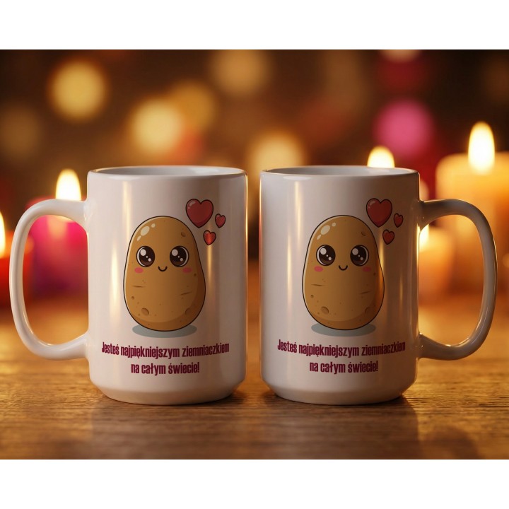 Kubek z nadrukiem „Najpiękniejszy ziemniaczek” - uroczy prezent na Walentynki i rocznicę