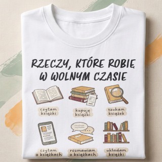 Koszulka dla czytelnika - książkowy motyw | Wręcz Wspaniale