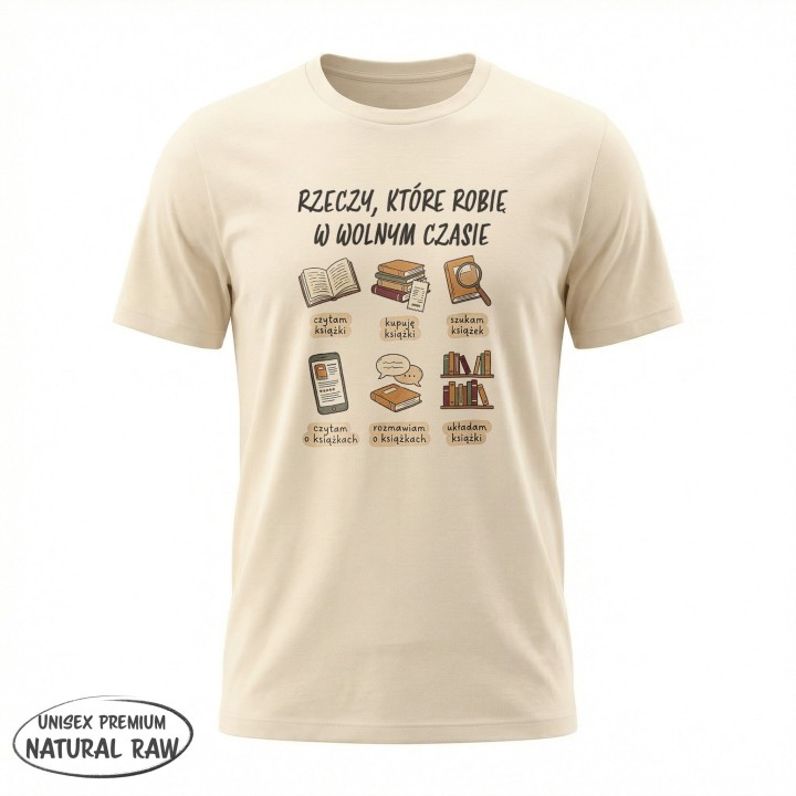 Koszulka dla czytelnika - książkowy motyw | Wręcz Wspaniale