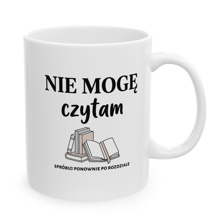 Kubek - Nie mogę bo czytam - Main - (B)_1_Basic-White_11Oz