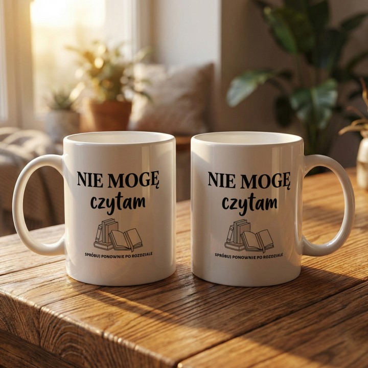 Kubek - Nie mogę bo czytam - Main - (B)_1_Basic-White_11Oz