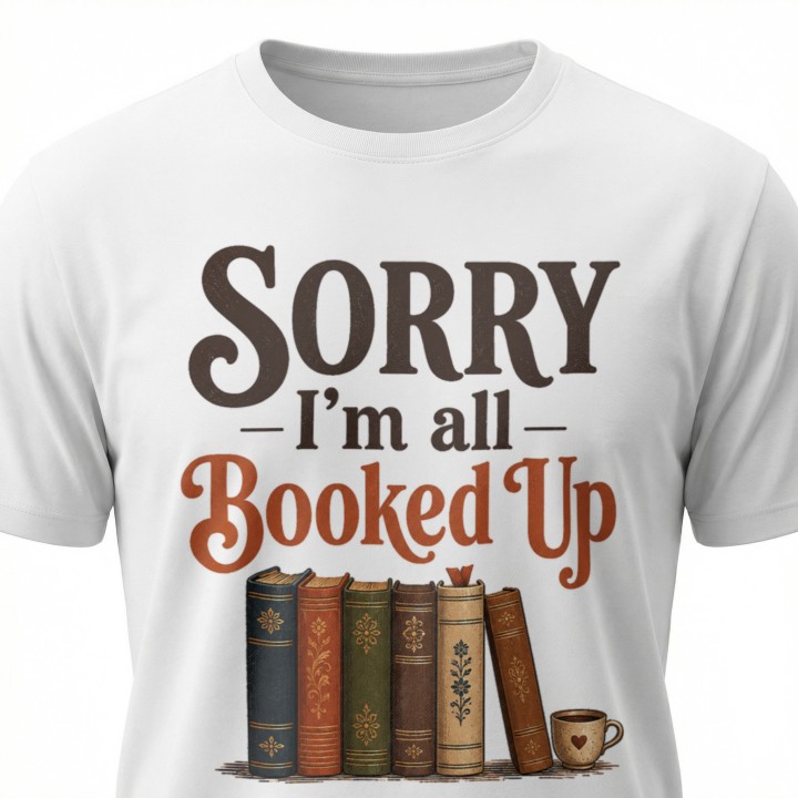 Koszulka - Sorry Im all Booked UP - Galeria - (000_2)_UNI_WHITE