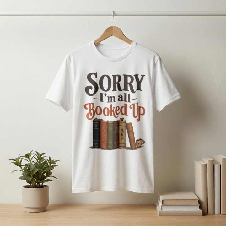 Koszulka - Sorry Im all Booked UP - Galeria - (000_2)_UNI_WHITE