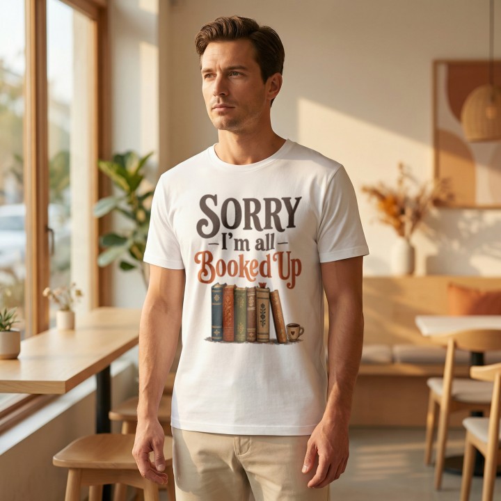 Koszulka - Sorry Im all Booked UP - Galeria - (000_2)_UNI_WHITE