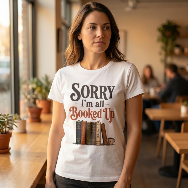 Koszulka - Sorry Im all Booked UP - Galeria - (000_2)_UNI_WHITE