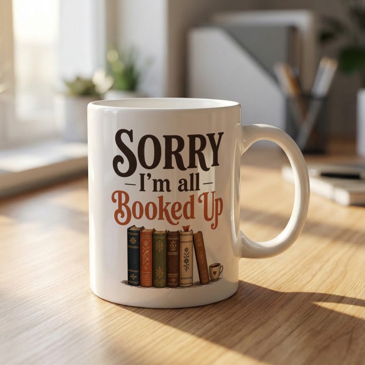 Kubek - Sorry iam All Booked UP - Main - (B)_1_Basic-White_11Oz