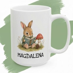 Kubek personalizowany dla czytelnika z królikiem