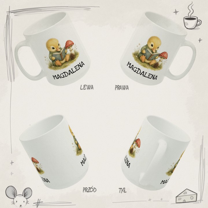 Kubek Personalizowany dla czytelnika - Kaczka - Galeria - (B)_4Side_Grid
