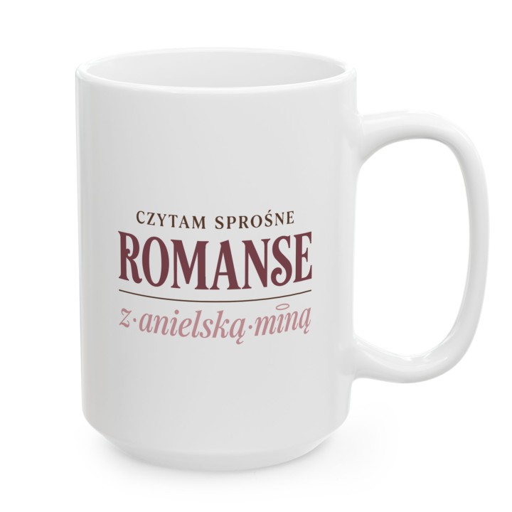 Kubek dla czytelniczki - Czytam romanse - Main - (B)_1_Basic_White_15Oz