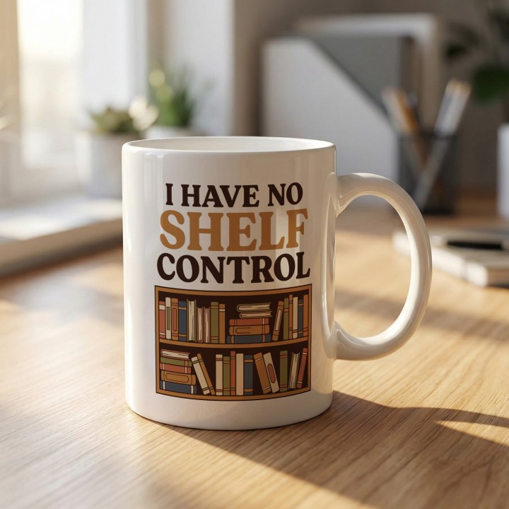 Kubek I Have No Shelf Control | Prezent dla Czytelnika