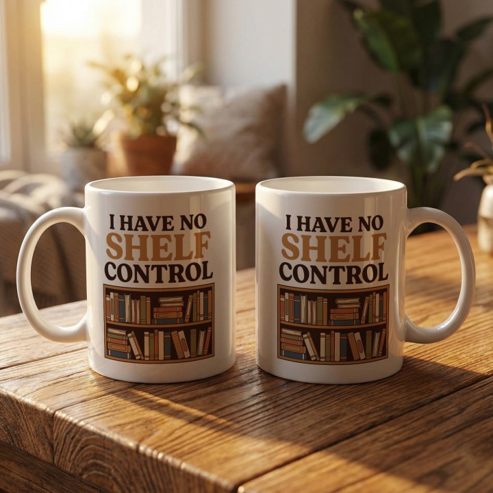 Kubek I Have No Shelf Control | Prezent dla Czytelnika