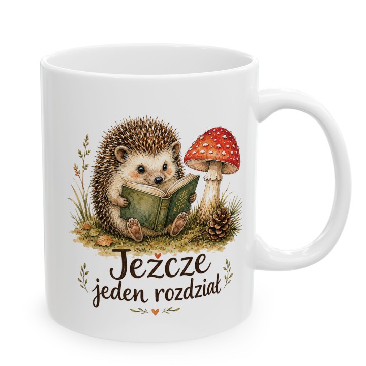 Kubek dla czytelnika z Jeżem - Jeżcze jeden rozdział - Main - (B)_1_Basic-White_11Oz