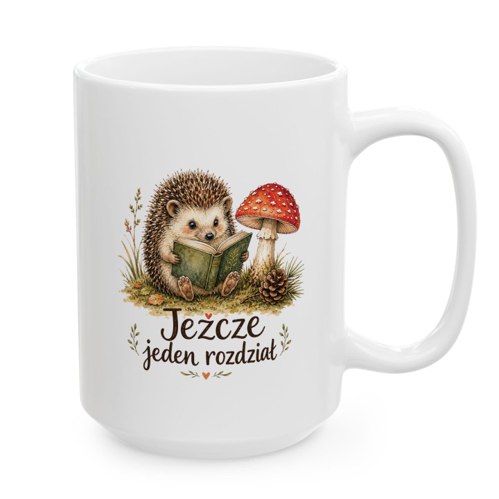 Kubek dla czytelnika z Jeżem - Jeżcze jeden rozdział - Main - (B)_1_Basic_White_15Oz