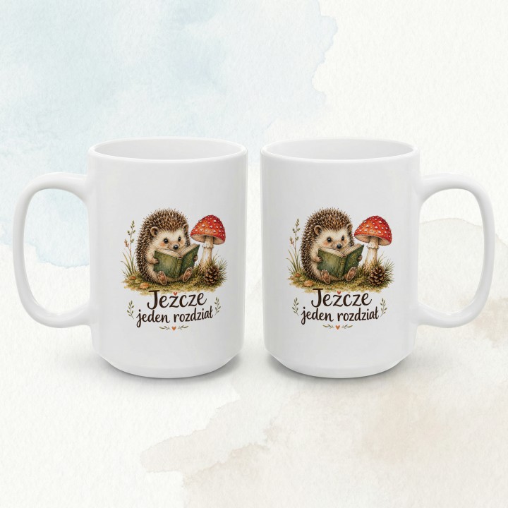 Kubek dla czytelnika z Jeżem - Jeżcze jeden rozdział - Main - (B)_1_Basic_White_15Oz