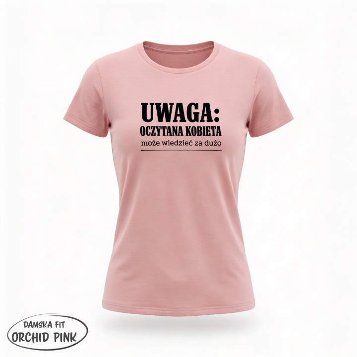 Koszulka - Uwaga oczytana kobieta - Galeria - (04)_F190_LADY_OrchidPink