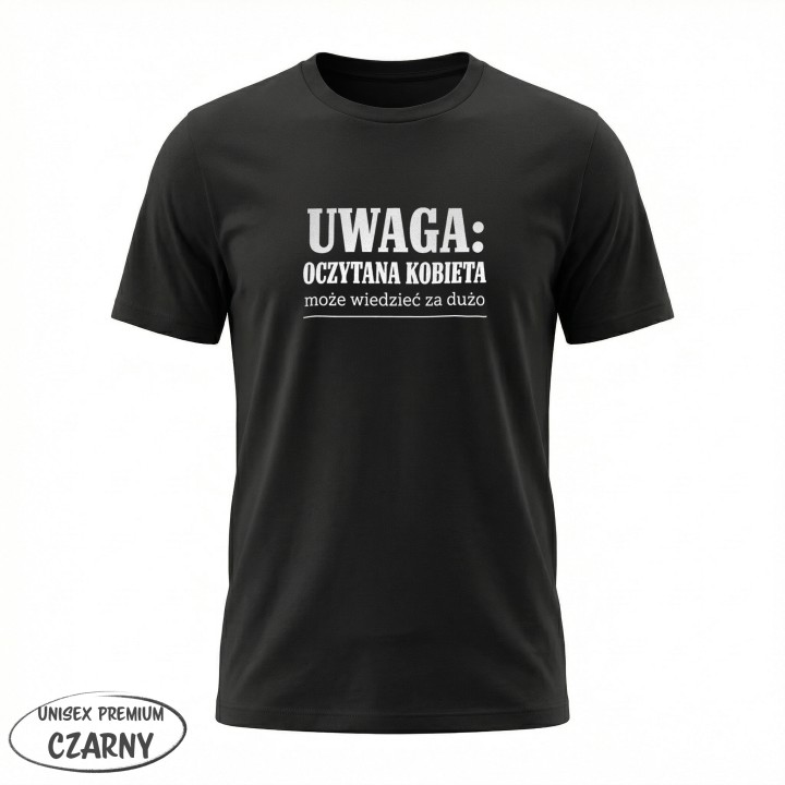 Koszulka - Uwaga oczytana kobieta - Galeria - (25)_Stanely_Black