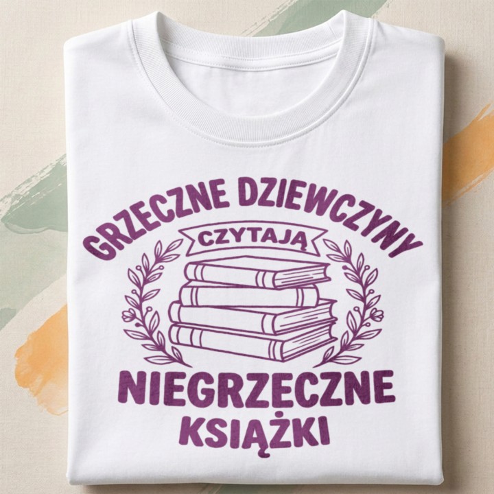Koszulka - Grzeczna dziewczyny czytają niegrzeczne książki - Galeria - (000)_Miniatury
