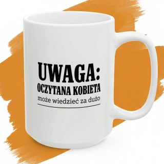 Kubek - Oczytana kobieta może wiedzieć za dużo - Cover - (B)_Basic_Miniatura_WW