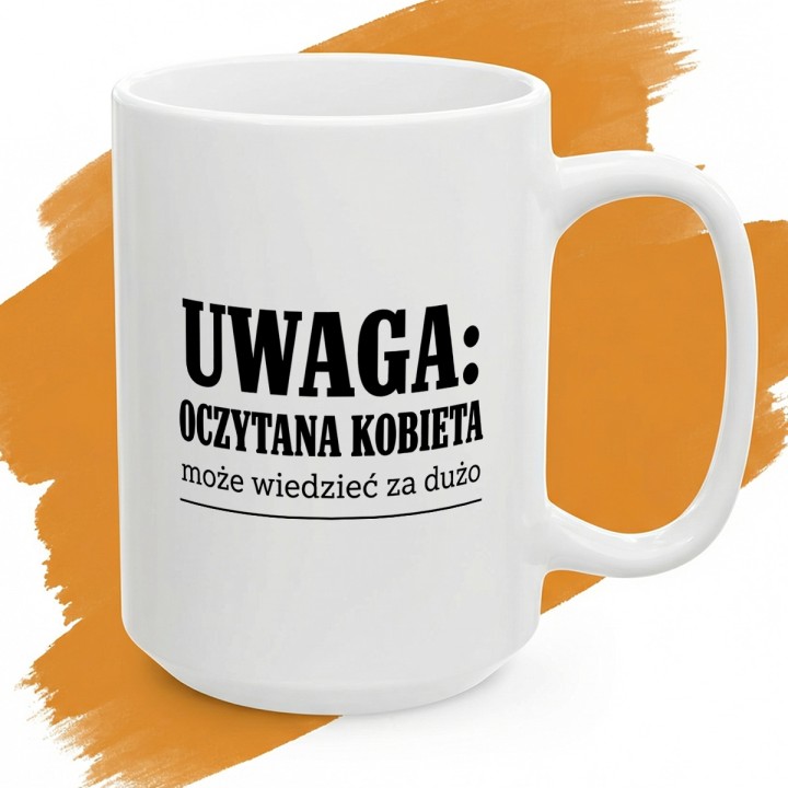 Kubek - Oczytana kobieta może wiedzieć za dużo - Cover - (B)_Basic_Miniatura_WW