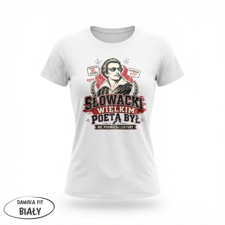 Koszulka - Słowacki Wielkim Poetą Był - Galeria - (01)_F190_LADY_White