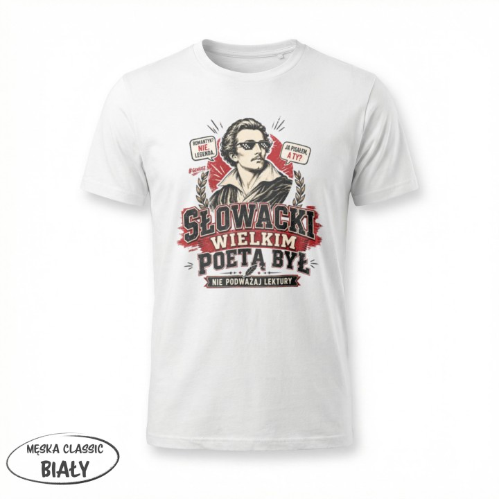 Koszulka - Słowacki Wielkim Poetą Był - Galeria - (11)_F190_MEN_White