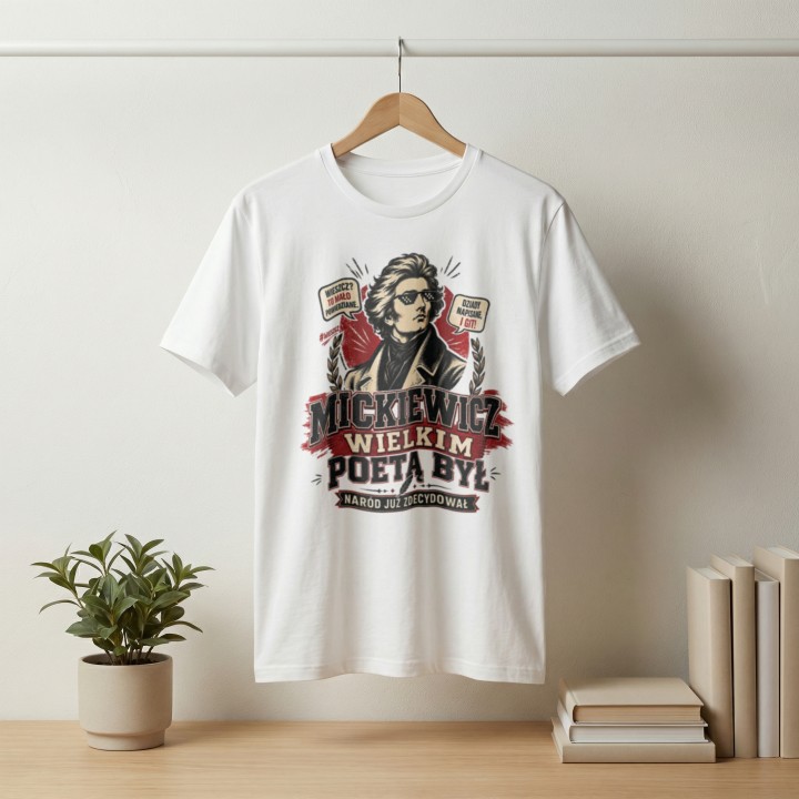 Koszulka - Mickiewicz Wielkim Poetą Był - Galeria - (000_2)_UNI_WHITE