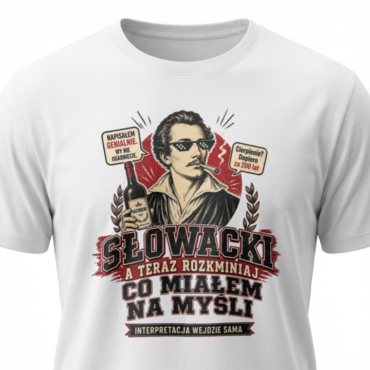 Koszulka - Słowacki - Co miał na myśli? - Galeria - (000_2)_UNI_WHITE