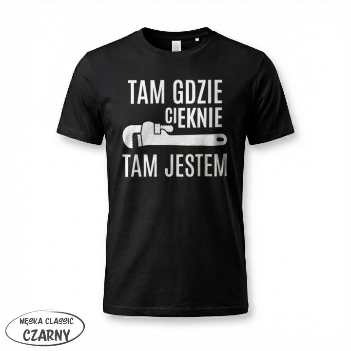 Koszulka dla hydraulika - Gdzie cieknie - Galeria - (12)_F190_MEN_Black