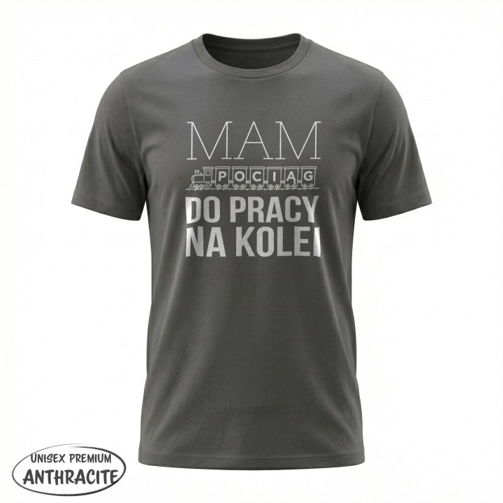 Koszulka - Mam pociąg do pracy na kolei - Galeria - (36)_Stanley_Anthratcite