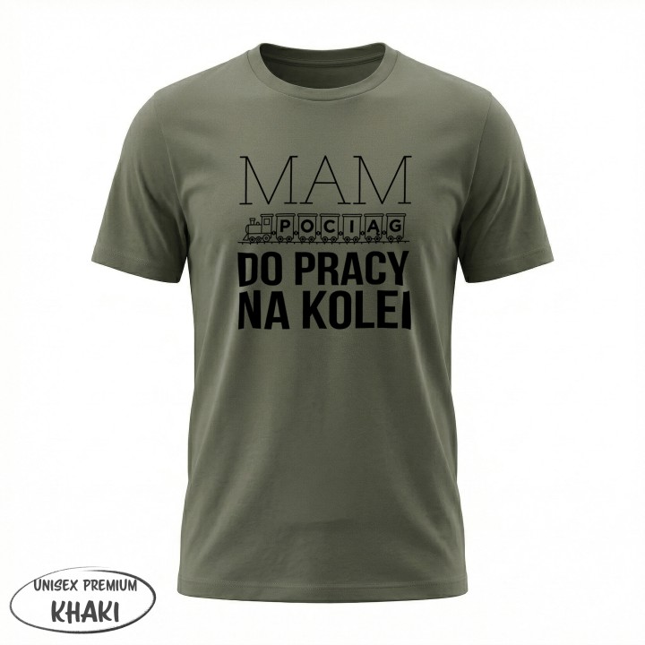 Koszulka - Mam pociąg do pracy na kolei - Galeria - (27)_Stanley_Khaki