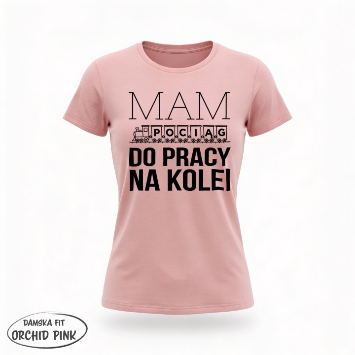 Koszulka - Mam pociąg do pracy na kolei - Galeria - (04)_F190_LADY_OrchidPink