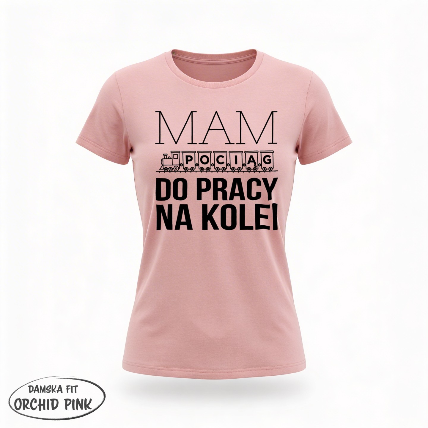 Koszulka - Mam pociąg do pracy na kolei - Galeria - (04)_F190_LADY_OrchidPink