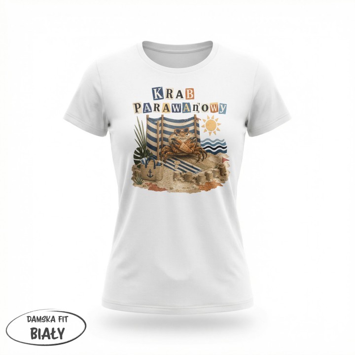Koszulka - Krab Parawanowy - Galeria - (01)_F190_LADY_White