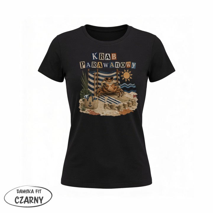 Koszulka - Krab Parawanowy - Galeria - (02)_F190_LADY_Black