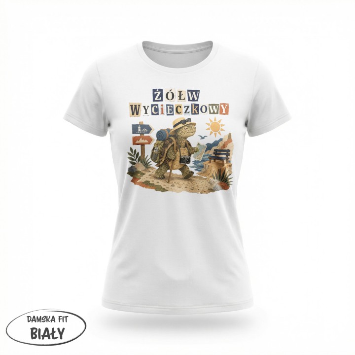 Koszulka - Żółw Wycieczkowy - Galeria - (01)_F190_LADY_White