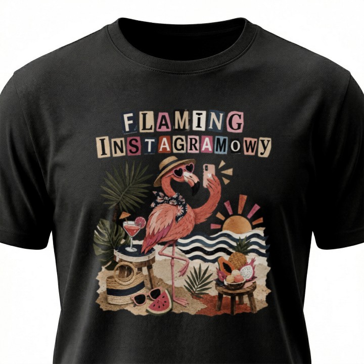 Koszulka - Flaming Instagramowy - Galeria - (000_1)_UNI_BLACK