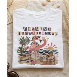 Koszulka Flaming Instagramowy – T-shirt z wakacyjnym filtrem
