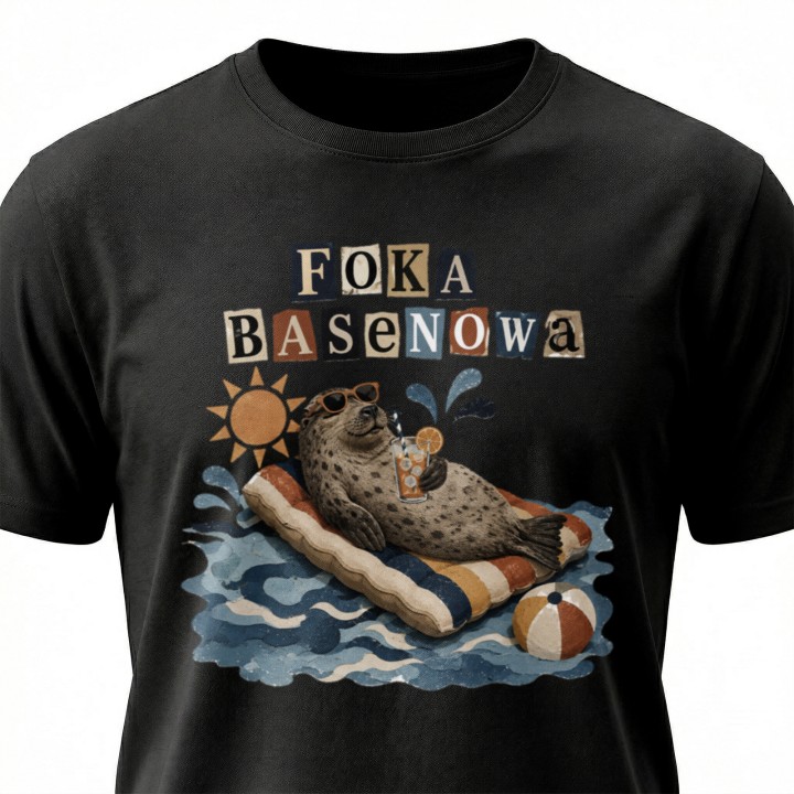 Koszulka - Foka Basenowa - Galeria - (000_1)_UNI_BLACK
