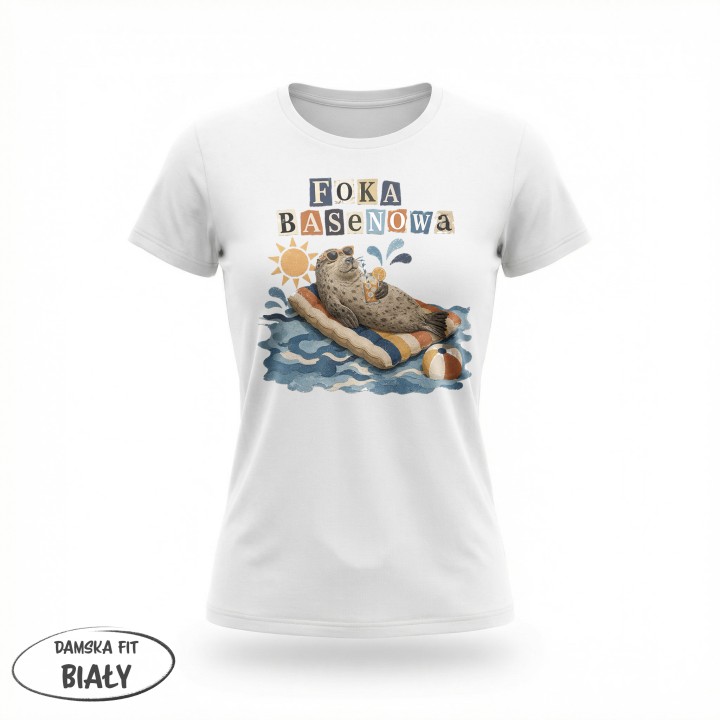 Koszulka - Foka Basenowa - Galeria - (01)_F190_LADY_White