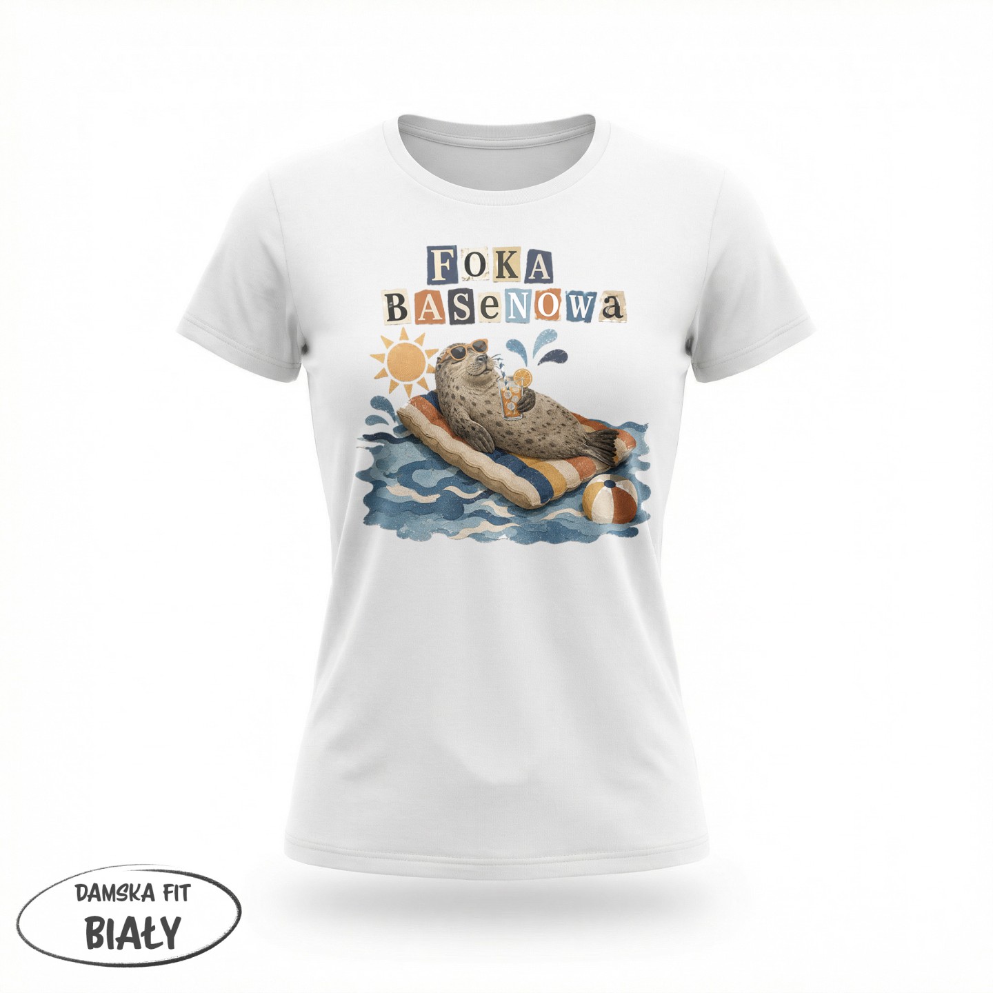 Koszulka - Foka Basenowa - Galeria - (01)_F190_LADY_White